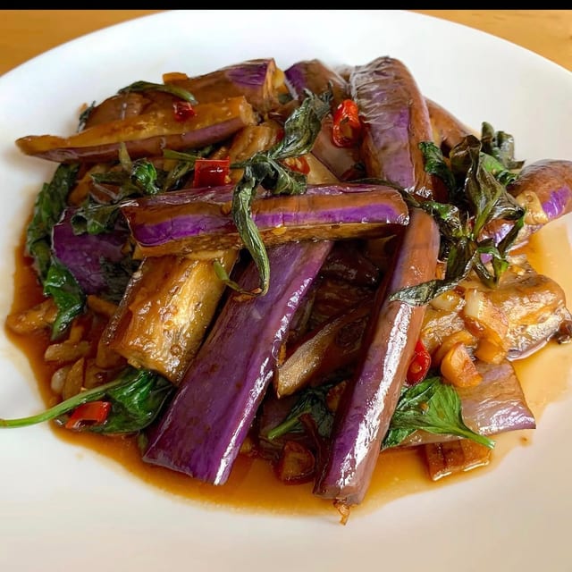 Pan-Fried Eggplant.